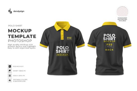Download Polo Shirt Mockup Template Photoshop - Premium Resources