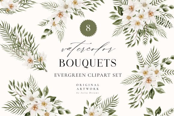 Download Evergreen Forest Floral Bouquet PNG - Evergreen Collection
